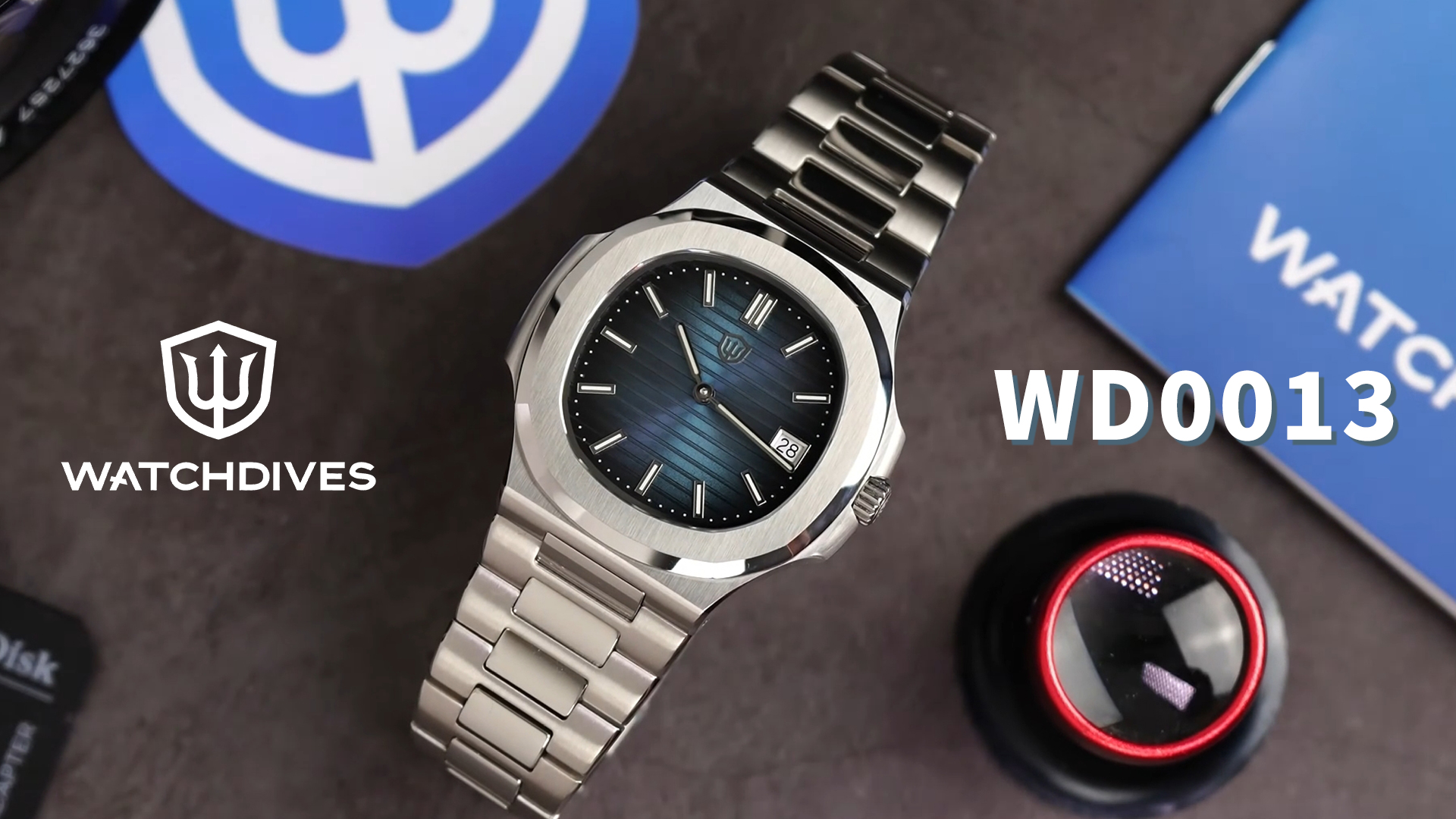 Amazon.com: watchdives WD0013 Luxury Men's Watch 714 Movt Sapphire